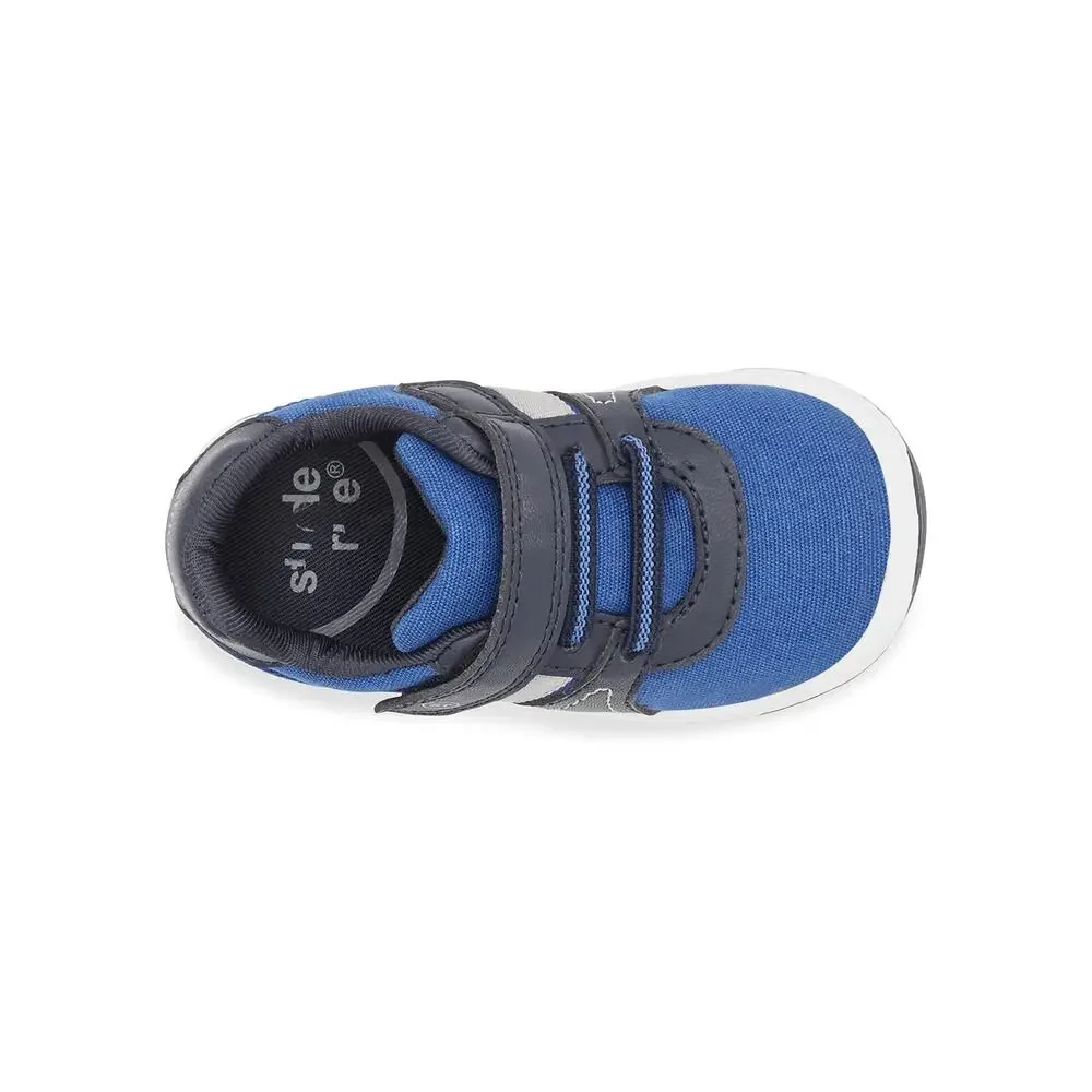NWT Stride Rite Boy's SR Thompson Sneaker, Blue, 9.5 Toddler